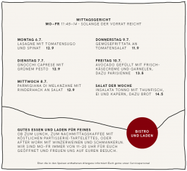  mittagessen, lunch, luitpold und augsute, prinzregent luitpold, bistro, pause, lecker, täglich wechselnd, schmeckt, hausgekocht, breakfast, frühstück, brunch
